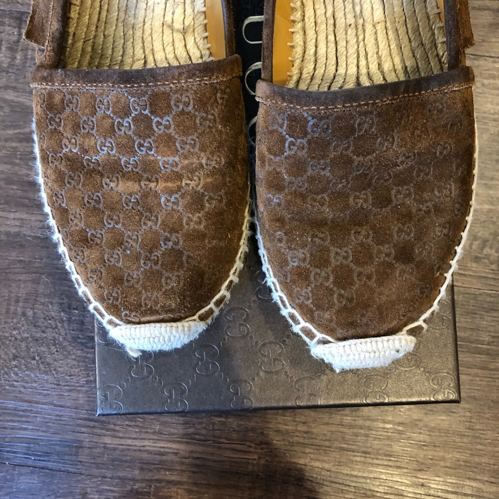 Gucci “Pilar Guccissima” Suede Espadrilles - Picture 6 of 8